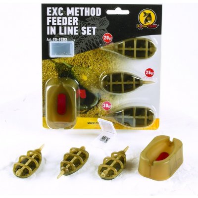 Extra Carp Method Feeder Set Hmotnost: 20 g, 30 g, 40 g + formička – Zboží Mobilmania