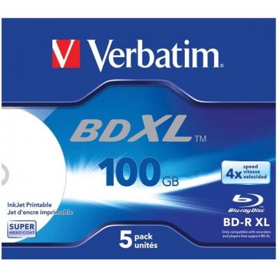 Verbatim BD-R XL 100GB 4x, jewel, 1ks (43789) – Sleviste.cz