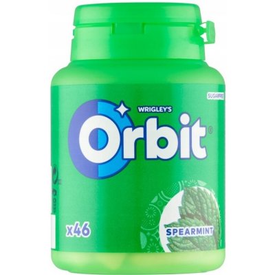 ORBIT SPEARMINT V LÁHVI BEZ CUKRU 64 g – Sleviste.cz
