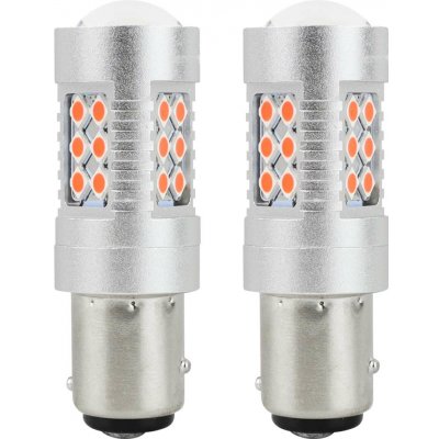 LED žárovky CANBUS 3030 24SMD 1157 BAY15D PR21/5W Red 12V/24V AMiO 02579 – Hledejceny.cz
