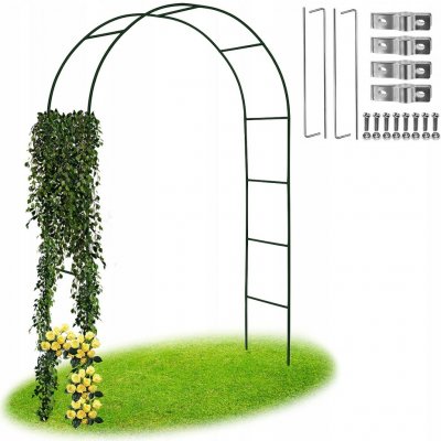 Ourbaby Kovová pergola oblouk černá 240 cm – Hledejceny.cz