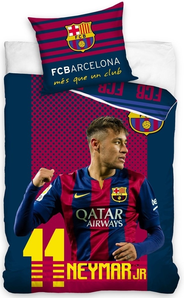 Tip Trade bavlna povlečení FC Barcelona Neymar 140x200 70x80 od 599 Kč -  Heureka.cz