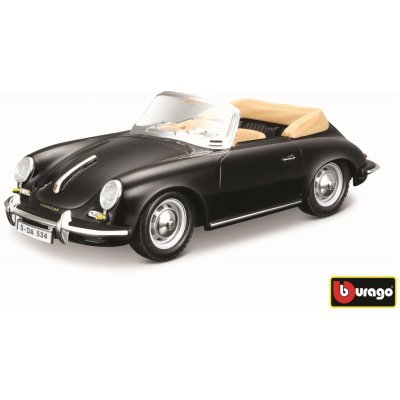 Bburago Kovový model Porsche 356 B Cabriolet Black 4893993220786 1:24 – Zbozi.Blesk.cz