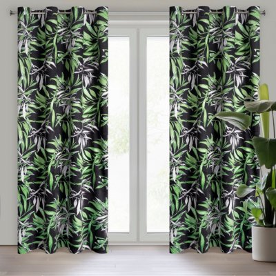 Pierre Cardin ZATEMŇOVACÍ ZÁVĚS NA KROUŽCÍCH PIERRE CARDIN ZOJA 140X250 CM VZOROVANÁ – Sleviste.cz