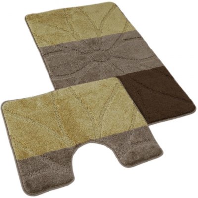 Kvalitex Helga hnědá SADA 60 x 100 cm + 60 x 50 cm – Hledejceny.cz