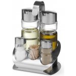 Hendi 465363 Menážka pětidílná sůl. pepř ocet olej a párátka – Hledejceny.cz