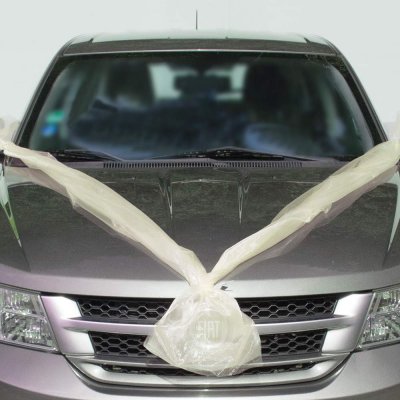 Šerpa na auto do tvaru V - krémová (1 set) – Zboží Mobilmania