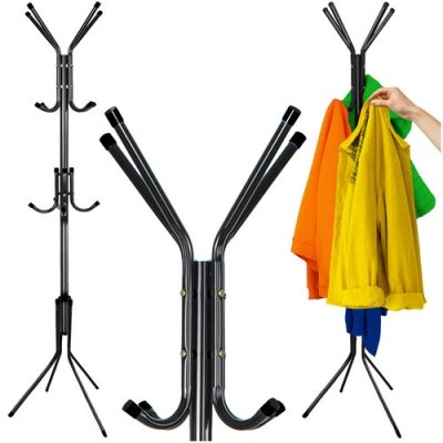 Ruhhy 26362 Stojanový věšák 175 x 42 cm černý – Hledejceny.cz
