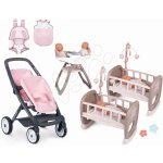 Smoby pro dvojčata Powder Pink Maxi Cosi&Quinny s bezpečnostním pásem pro 42 cm panenky – Hledejceny.cz