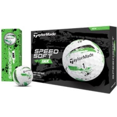 TaylorMade SpeedSoft bílé/zelené 12 ks