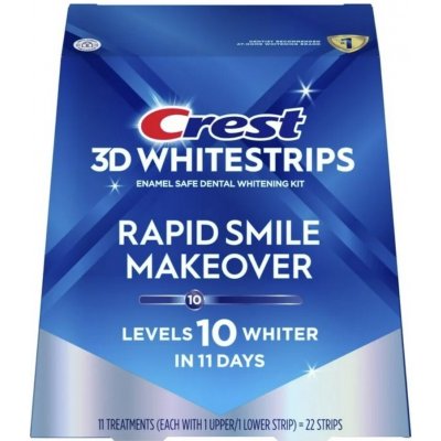 Procter & Gamble Bělící pásky Crest 3D Whitestrips RAPID SMILE MAKEOVER 22 ks – Zbozi.Blesk.cz