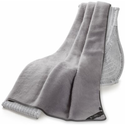 Wooline Vlněná deka šedá alpaka 140x200