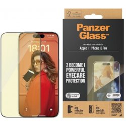 PanzerGlass Apple iPhone 15 Pro AntiRexní & AntiBlue s instalačním rámečkem 2814