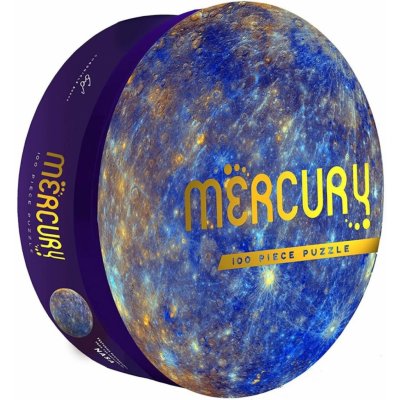 CHRONICLE BOOKS Kulaté Planeta Merkur 100 dílků – Zboží Mobilmania