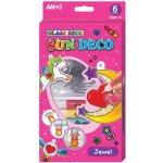 Barvy na sklo 6 barev 10,5ml + 6 sklíček JEDNOROŽEC – Zboží Dáma