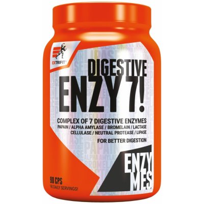 Extrifit Enzy 7! Digestive Enzymes 90 kapslí – Zbozi.Blesk.cz