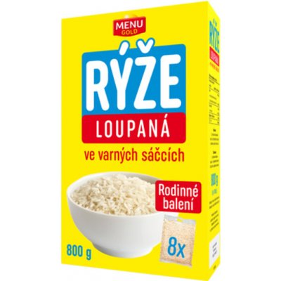Menu Gold rýže loupaná ve varných sáčcích 8 x 100 g – Zboží Dáma
