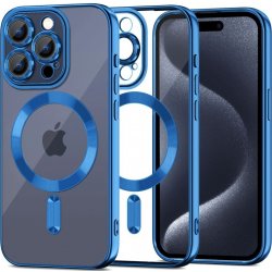 Tech-Protect MagShine, iPhone 15 Pro Max, modré