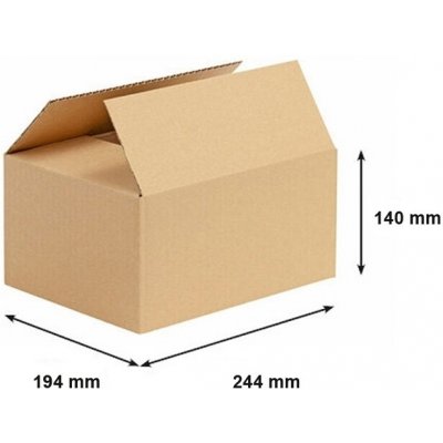 Obaly KREDO Kartonová krabice 244 x 194 x 140 mm 3VVL – Zboží Mobilmania