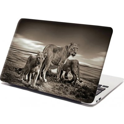 Sablio Samolepka na notebook Lvice a lvíčata - 29x20 cm – Zboží Živě