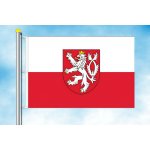 LIBEA, s.r.o. Vlajka Čech půlený list Rozměr: 30×45 cm, Uchycení: Karabiny na stožár – Hledejceny.cz