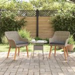 Omaxi 892126 Zahradní křeslo 2 ks Černá 55 x 62,5 x 82 cm polyratan – Hledejceny.cz