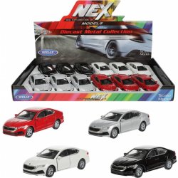 Teddies Welly Auto Škoda Octavia new generation kov/plast 12cm na zpětné natažení