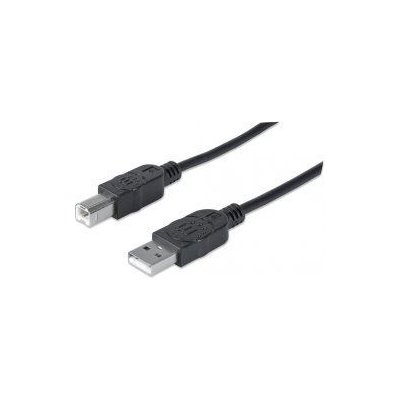 Manhattan 306218-MA USB 2.0, A-B M M, 1m, černý – Zbozi.Blesk.cz