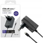 Napájecí zdroj Qoltec Super Quick PD - USB C 27W 5,1V/5A pro Raspberry Pi 5 - černý – Zboží Živě