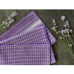 Sleep-well Drobná kostka 50x70 3 ks cm fialovo/bílá – Zboží Dáma