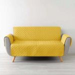 Douceur d'intérieur Přehoz na sedačku WELL, 279 x 179 cm, žlutý – Zboží Mobilmania