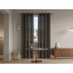 Textilomanie Závěs TAVIO 140x250 cm, šedohnědý Zavěšení: Kovové kroužky – Hledejceny.cz