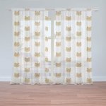 Sablio Záclony Medvídci na bílé: 2ks 150x250cm – Hledejceny.cz