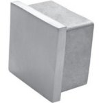 Hahn Steel Plochá záslepka na profil 40 x 40 x 3,0 mm, AISI 304 - brus – Sleviste.cz