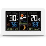 Solight TE81W meteostanice, extra velký barevný LCD, teplota, vlhkost, tlak, RCC, USB nabíjení, bílá – Zbozi.Blesk.cz