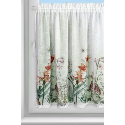 EUROFIRANY KRÁTKÁ ZÁCLONA NA PÁSCE NEMEZJA 150X90 CM KVĚTY – Hledejceny.cz