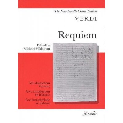 Giuseppe Verdi Requiem Vocal Score noty na sborový zpěv SATB, klavír – Hledejceny.cz