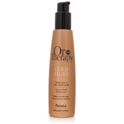 Fanola Oro Therapy Gold Fluid Leave In vlasové tonikum 200 ml – Hledejceny.cz