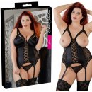 Dámský erotický korzet Korzet Cottelli Collection REMOVABLE CUPS black