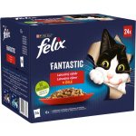 Felix Fantastic s kuřetem hovězím králíkem a jehněčím v želé 24 x 85 g – Zboží Mobilmania