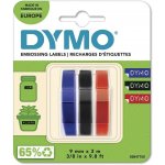 Páska Dymo 3D, 9 mm x 3 m, MIX - černá, modrá, červená, 1 blistr / 3 ks, S0847750