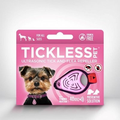 Tickless pet Ultrazvukový odpuzovač klíšťat a blech pro psy barvy pink 1 kus – Zboží Mobilmania
