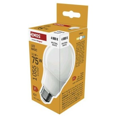 Emos LED žárovka Basic A60 / E27 / 11W (75 W) / 1055 lm / Ne – Hledejceny.cz