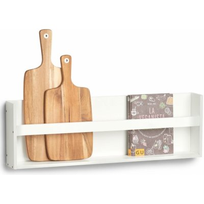 ZELLER Nástěnná závěsná police z MDF, 80 x 10 22,5 cm , bílá – Zboží Dáma