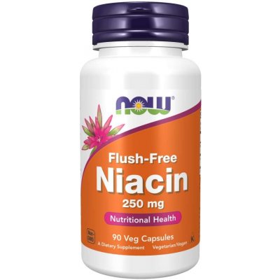 Now Foods Niacin 250 mg Flush Free 90 veg kapslí