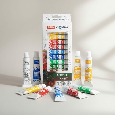 akrylové barvy 12 ks S923452 – Hledejceny.cz