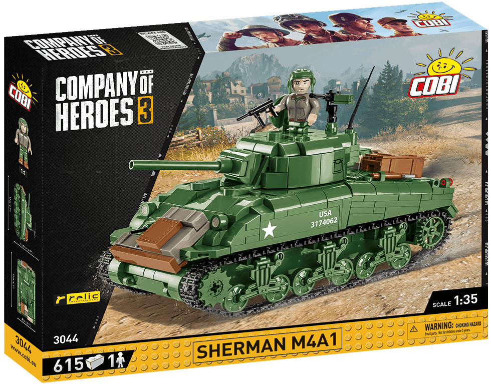 COBI 3044 Company of Heroes 3 Americký střední tank Sherman M4A1 od 1 052  Kč - Heureka.cz