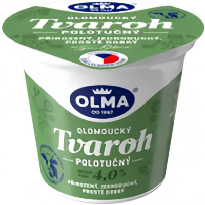 Olma Olomoucký tvaroh polotučný 4% 250 g – Zbozi.Blesk.cz