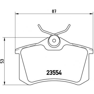 BREMBO Sada brzdových destiček, kotoučová brzda P 85 017