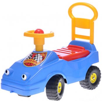 MAD Baby auto modré s klaksonem 54cm s očima